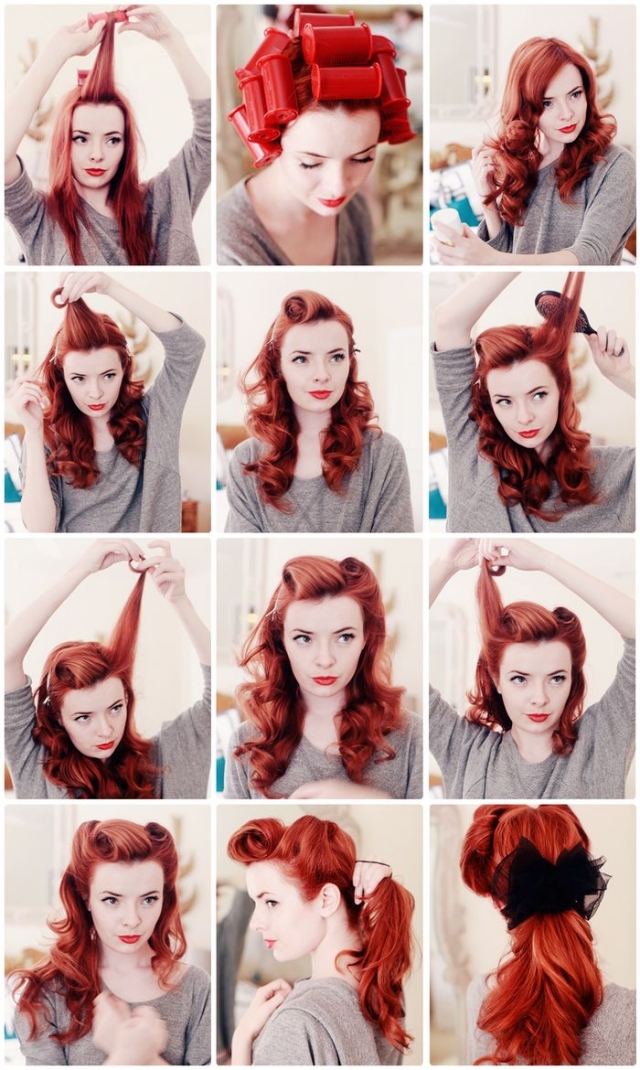 rockabilly-retro-frisur-aleitung-victory-rolls-pferdeschwanz