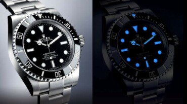 rolex submariner chromalight leuchtmasse blau dunkel