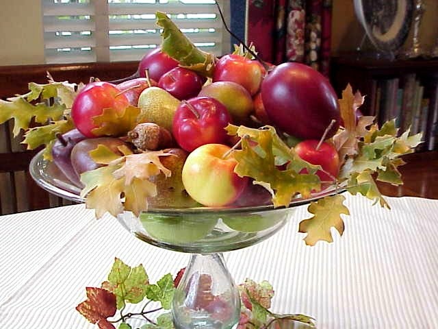 schale frucht glas geschmückt obst gemüse