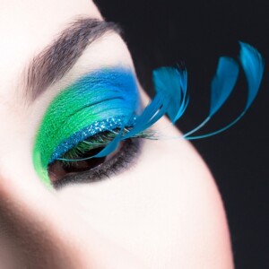 Neon Augen Make-up