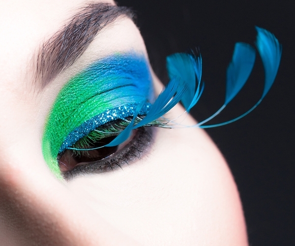 Neon Augen Make-up