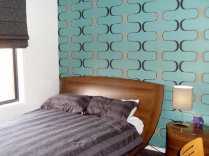 Tapete In Turkis Verleiht Den Wanden Eine Grosse Ausdrucksstarke