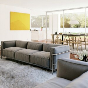 wohnung einrichten mit stil modern einrichtung grau sofa teppich