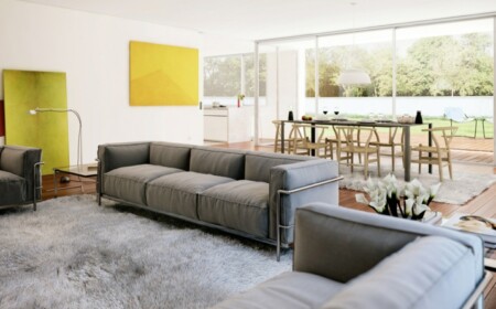 wohnung einrichten mit stil modern einrichtung grau sofa teppich