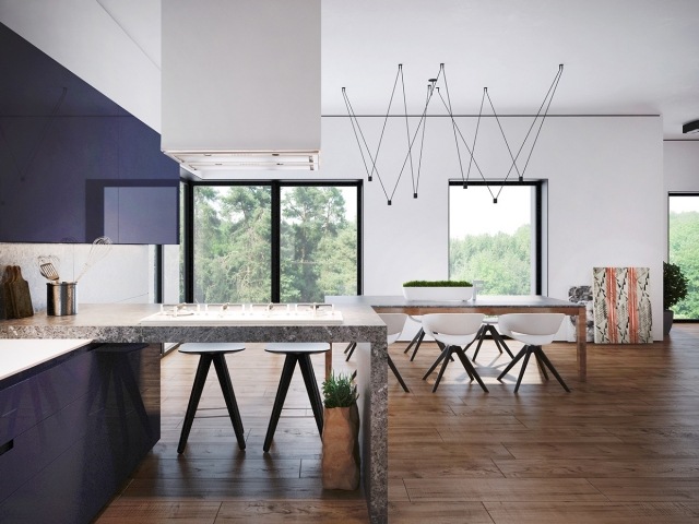 wohnung-offene-raumgestaltung-essplatz-eames-stühle-design-lampen-minimalistisch