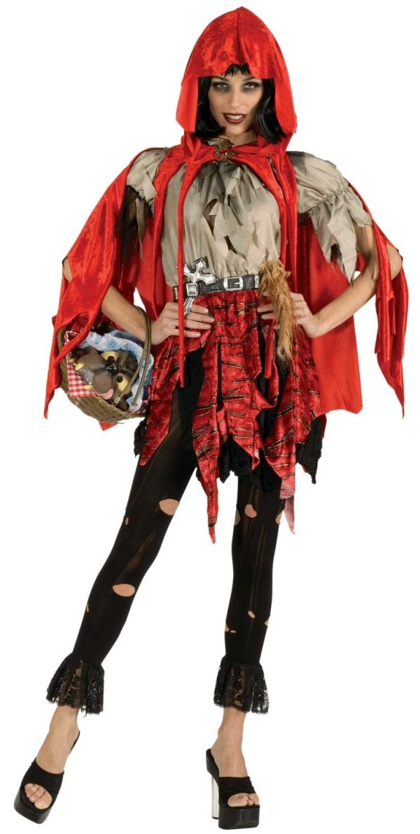 zombie-rotkäppchen-kostüm-damen-make-up-halloween-ideen