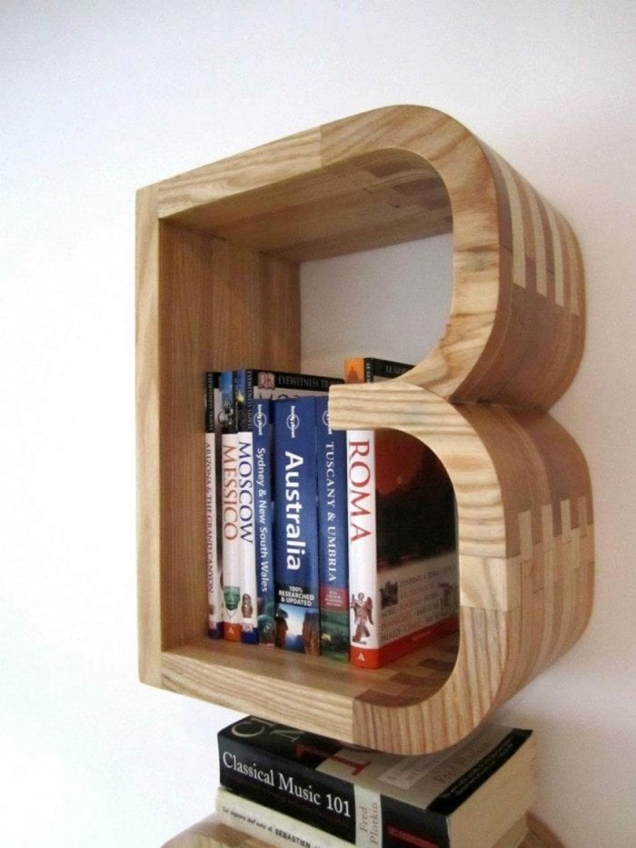 3D-Buchstaben-aus-Holz-b-Dekorationselemente-Bücherregal-design