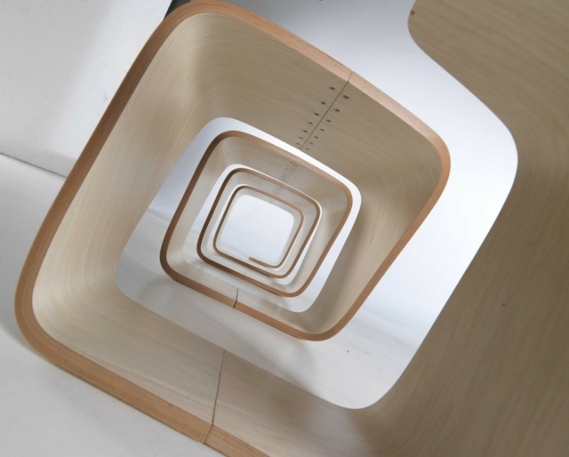 Möbel Sitzbank aus Holz creme Farbe