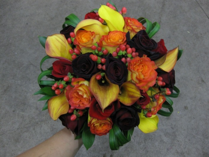 Hochzeit Ideen Schnittblumen frischer Blumenstrauß