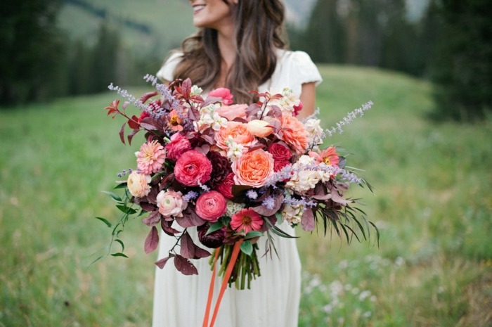 frische Schnittblumen Blumenstrauß Braut