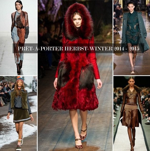 Herbst-Mode-Damen-Mantel-Kleider-Abendmode-Saison-2014-2015