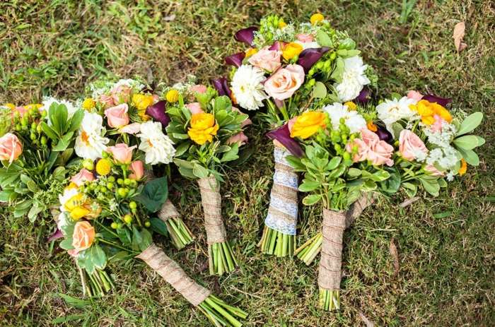 Blumensträuße Ideen Fotos selber binden
