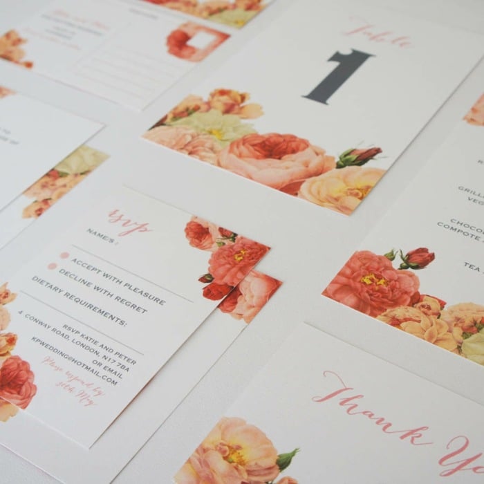 Einladung Ideen Blumen Prints Design
