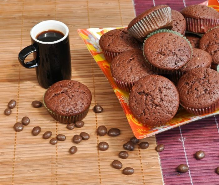 Kaffeebecher-Schokolade-Muffin