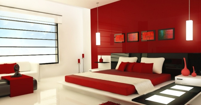Luxus-Schlafzimmer-Wandgestaltung-mit-Hochglanz-Paneelen
