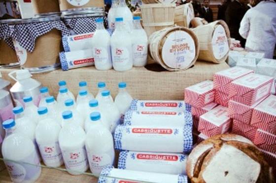 Milch-und-Käse-Produkten-in-dem-Supermarkt