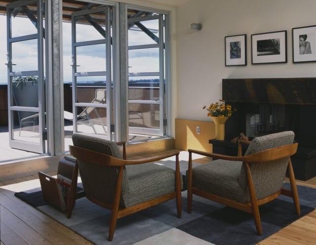 Retro-Sessel-Wohnzimmermöbel-Einrichtungsstil-Holz-Gestell-weicher-Stoffbezug