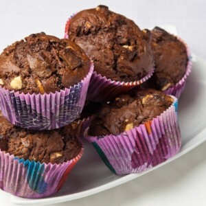 Schokoladen Muffins zubereiten backen Rezepte