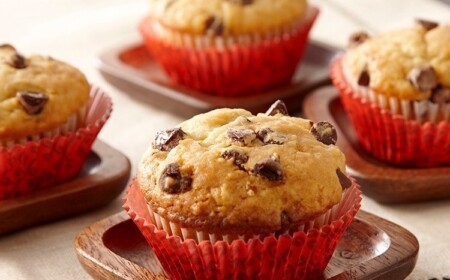 Schokoladen Vanilla Muffins zubereiten schnelle Backrezepte