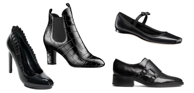 Schuh-Trend-im-Herbst-2014-schwarz-glattleder-Alexander-McQueen-Louis-Vuitton-H&M-Dior