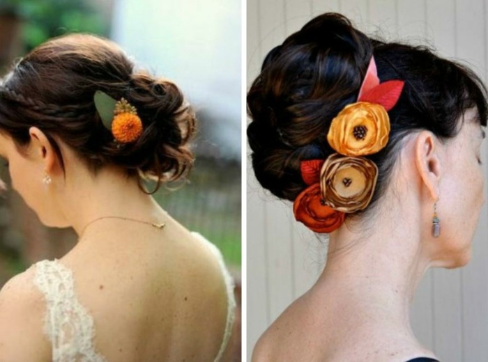 Stilvolle-Frisuren-Blumenschmuck-Herbst-Hochzeit