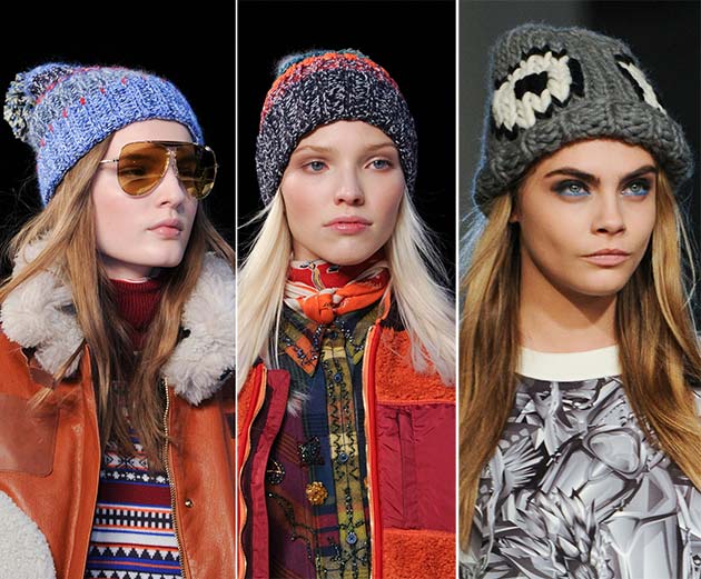 Bommel Damenhüte Winter Modetrends 2015