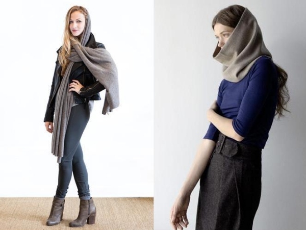 Styling-Ideen-Schal-umwickeln-über-den-Kopf-ziehen-Winter