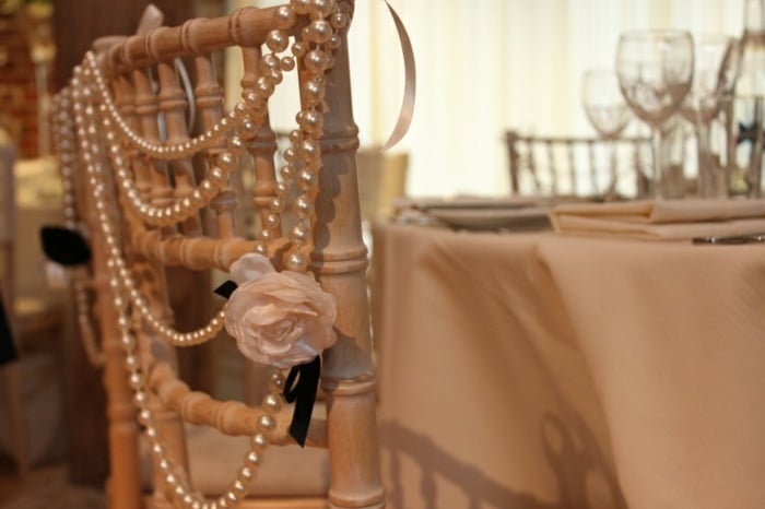 Tischdeko Hochzeit Ideen Perlenkette