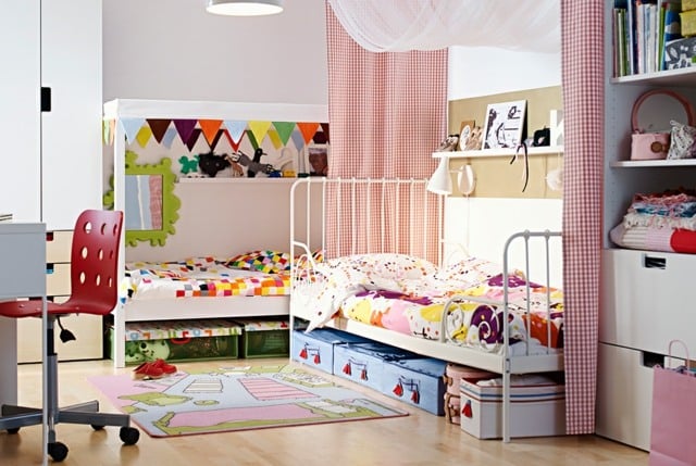 Kinderzimmer Raumteiler Ideen Design originell