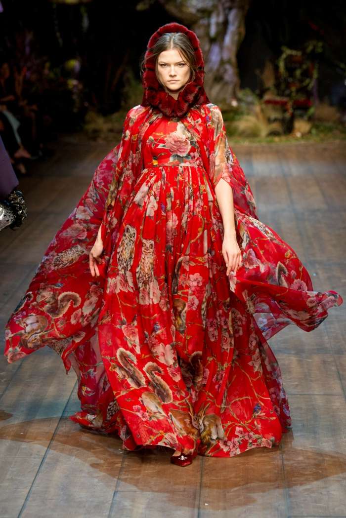 Dolce Gabbana Damen Kollektion langes Kleid