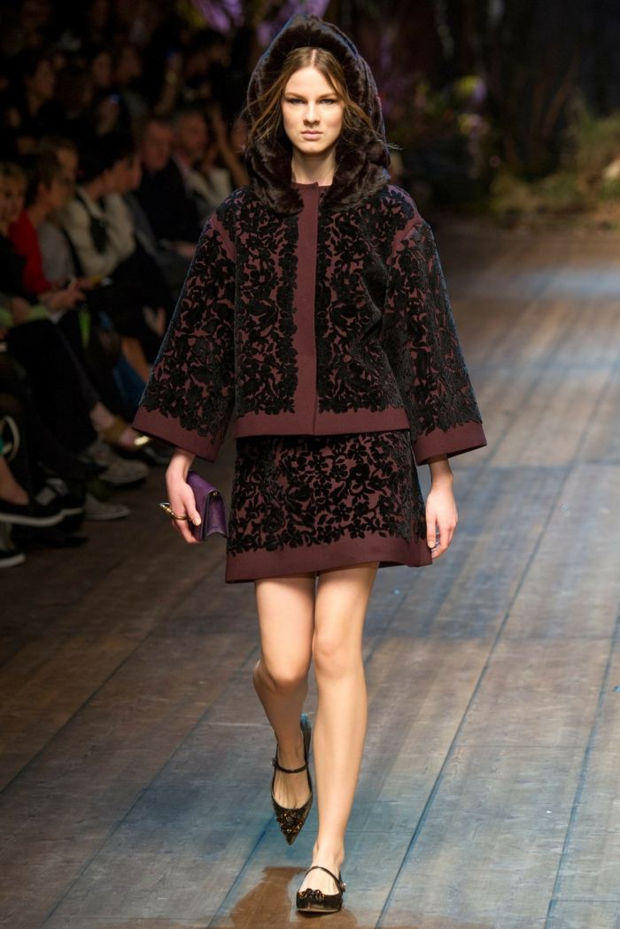 Dolce Gabbana braun Mantel Kapuze Designer Kleidung