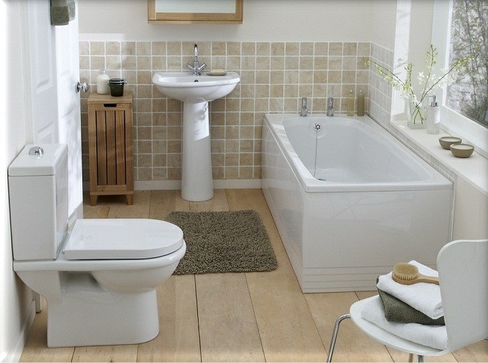 badezimmer schlicht idee einrichten design weiß