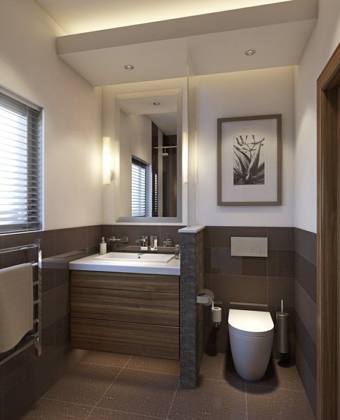 Kleine Badezimmer einrichten 30 Ideen f\u00fcr modernes Bad