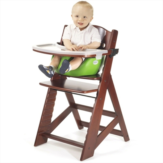 brauner-Holz-Kinderstuhl-mit-Sitz-für-Baby