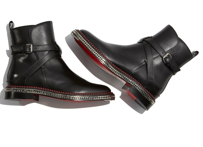  Schuhe Leder Metall Details Wintermode 2015