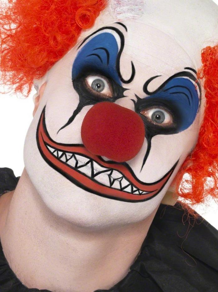 gruselparty-make-up-zu-halloween-anleitung-tipps-clown-schminken-rote-perücke