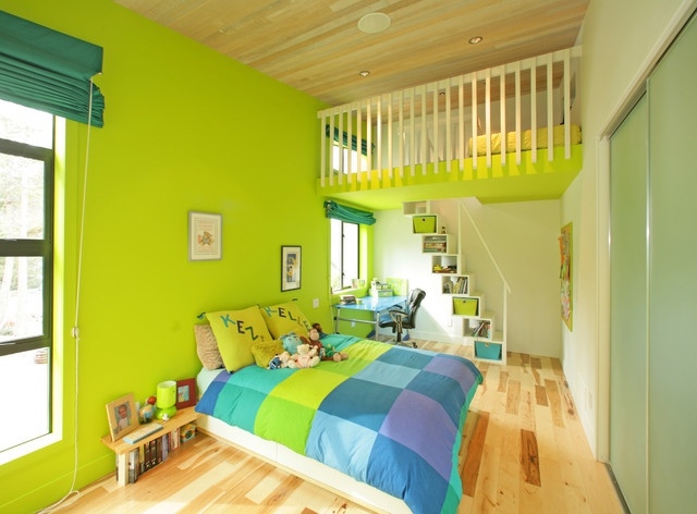 Jugendzimmer Hochbett Design Ideen praktisch komfortabel