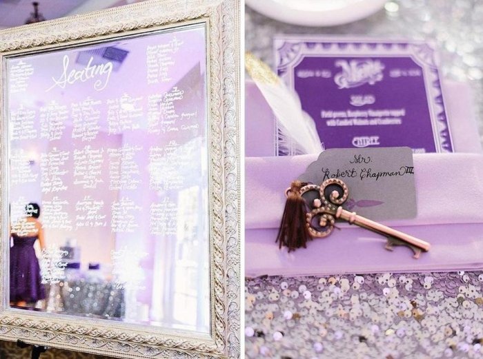 ideen-vintage-hochzeit-gatsby-in-pink-violett-platzkarten-schlüssel