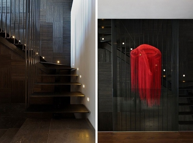 inneneinrichtung-dunkle-farben-treppenhaus-dramatische-skulptur