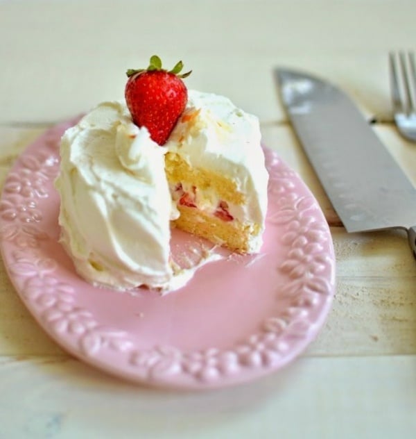japanischer mini kuchen erdbeeren zitrone creme