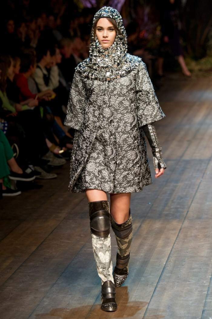 Kapuze hohe Stiefel Designer Mode Dolce Gabbana