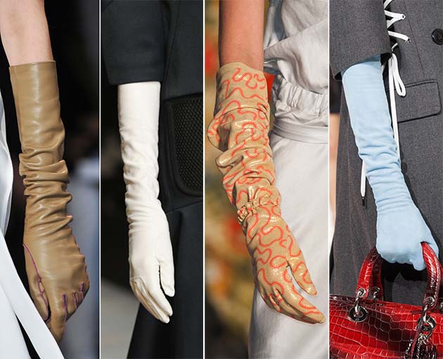  Lederhandschuhen Accessoires 2014 2015 
