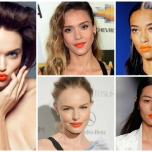 Lippen-Ideen in Orange