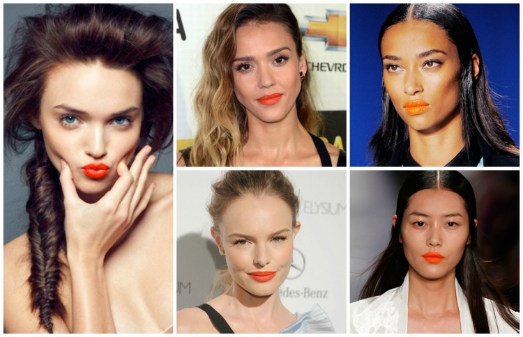 makeup-trend-lippen-ideen-orange