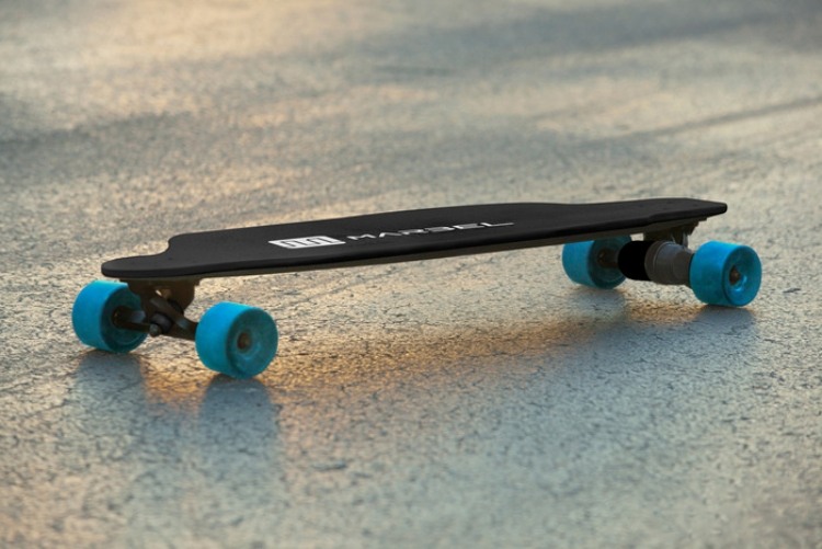 marbel elektrisches skateboard batterien-in-das-Carbon-Kevlar-Deck-integriert