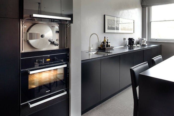 eingebaute Küchengeräte modern schlicht elegant