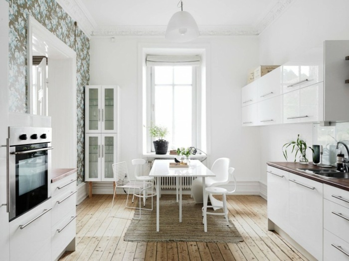 Wohnung skandinavisch wohnen Küche Holz