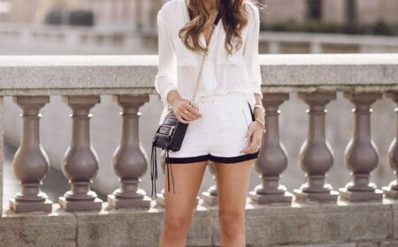 outfit-schwarz-weiss-sommer-shorts-hemd-sandaletten