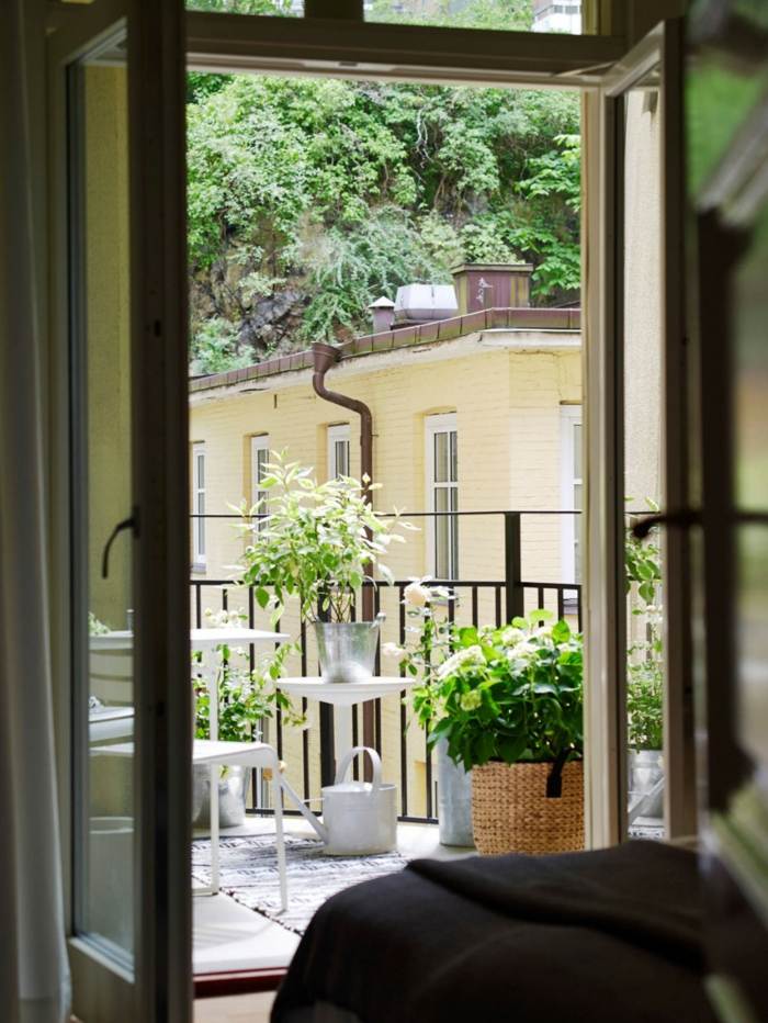 skandinavische Einrichtung Möbel Balkon auswählen