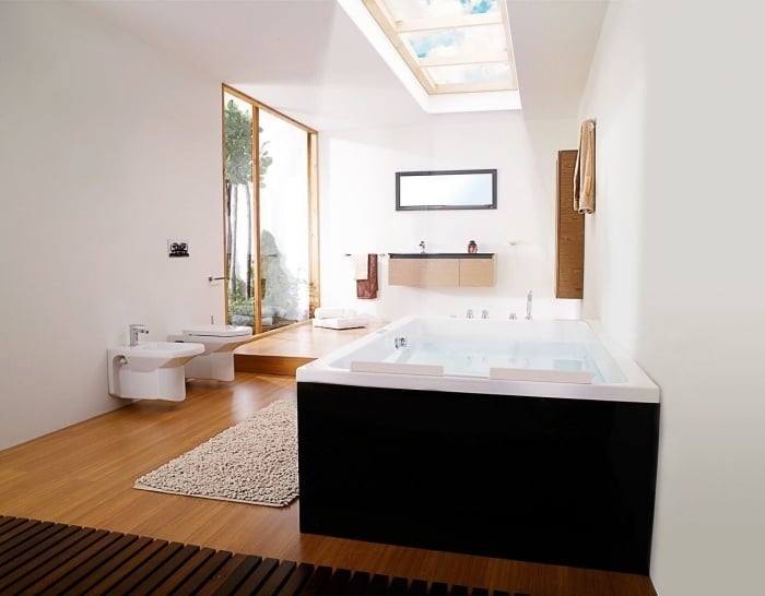 rechteckige-badewanne-modern-zwei-sitzplätze-rückenlehnen-minimal-duo